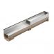 ACO RainDrain Channel Drainage Slotted Galvanised Steel Grate with Access Cover Class B125 - 1mtr