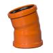 Drainage Bend Double Socket - 15 Degree x 110mm