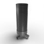 Inspection Chamber Set - 600mm Diameter x 2355mm Depth with 150mm Channel & 150mm Inlets