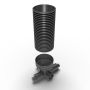 Inspection Chamber Set - 600mm Diameter x 1930mm Depth with 225mm Channel & 150mm Inlets