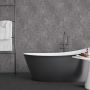 Internal Wall Panel - 250mm x 2600mm x 7.5mm Grey Concrete - Pack of 4