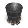 FloPlast Inspection Chamber Set with Polypropylene Cover - 450mm Diameter For 160mm Drainage