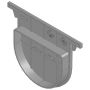 Channel Drainage End Cap Closed For Ductile Iron Channel Drain