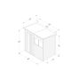 Forest Garden Pent Overlap Shed - 6' x 4'