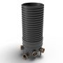 Inspection Chamber Set - 450mm Diameter x 1480mm Depth with 110mm Channel & 110mm Inlets
