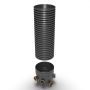 Inspection Chamber Set - 450mm Diameter x 1940mm Depth with 110mm Channel & 110mm Inlets