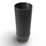 Inspection Chamber Set - 600mm Diameter x 2350mm Depth with 160mm Channel & 110mm & 160mm Inlets