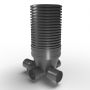 Inspection Chamber Set - 600mm Diameter x 1570mm Depth with 225mm Channel & 225mm Inlets