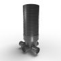 Inspection Chamber Set - 600mm Diameter x 1960mm Depth with 225mm Channel & 225mm Inlets