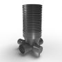 Inspection Chamber Set - 600mm Diameter x 1595mm Depth with 300mm Channel & 225mm Inlets