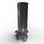 Inspection Chamber Set - 600mm Diameter x 2375mm Depth with 300mm Channel & 225mm Inlets