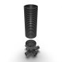 Inspection Chamber Set - 600mm Diameter x 2375mm Depth with 300mm Channel & 225mm Inlets