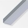 Alfer Aluminium Angle 23.5mm x 43.5mm x 1.5mm x 2.5mtr - Silver