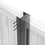 Durapost Composite Fencing Post - 1800mm Anthracite Grey