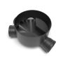 Inspection Chamber Base Level Invert 3 Fixed Inlets - 320mm Diameter