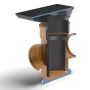 FloPlast Drainage Back Inlet Bottle Gully Rectangular Grid - 110mm