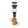 FloPlast Drainage Back Inlet Bottle Gully Circular Grid - 110mm
