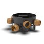 FloPlast Inspection Chamber Base Adjustable Inlets - 450mm - Pack of 2