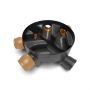 FloPlast Inspection Chamber Base Adjustable Inlets - 450mm - Pack of 2