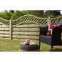 Pressure Treated Decorative Fence Panel - Europa Prague - 1800mm x 1800mm