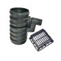 Yard Gully Set with Ductile Iron Grating - 40 Tonne x 450mm x 900mm x 160mm Outlet