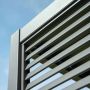 Proteus Slate Grey Aluminium Pergola 1000mm Louvre Panel For 3m Side