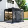 Proteus Slate Grey Aluminium Pergola 1330mm Louvre Panel For 4m Side