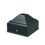 Steel Fortitude Fence Pressed Post Cap - 50mm Black
