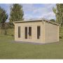 Elmley Log Cabin - 24kg Polyester Felt Plus Underlay Double Glazed - 5000mm x 3000mm