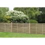 Pressure Treated Contemporary Slatted Fence Panel - 1800mm x 900mm