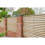 Pressure Treated Contemporary Double Slatted Fence Panel - 1800mm x 1200mm