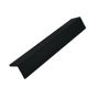 Standard Slatted Composite Cladding Edge Seal - 50mm x 3.6mtr Charcoal