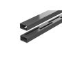 Durapost Vento Vertical Composite Fencing Rail - Up To 900mm Grey - Pack of 2