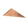 Copper V Roof Ridge Stop End - 180mm Side
