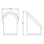 FloPlast Drainage Oval Rodding Point Spigot - 110mm