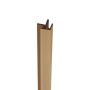 Composite Panel Cladding External Corner Trim - 3.6mtr Natural Oak