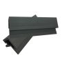 Composite Slatted Cladding External Corner - 56mm x 49.5mm x 3.6mtr Charcoal
