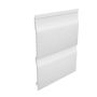 Embossed Double Shiplap Cladding - 333mm x 5mtr White - Pack 2