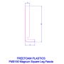 150mm Dark Grey Smooth Fascia Board - 18mm x 5mtr - Pack of 2