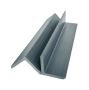 Standard Slatted Composite Cladding Edge Seal  - 50mm x 3.6mtr Grey