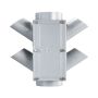 Halifax Cast Iron Drain Pipe 4 Branch Inspection Chamber Rectangular - 150mm x 100mm