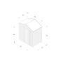 Forest Garden Shiplap Apex Shed - No Window - 6' x 4'