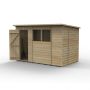 Forest Garden Shiplap Pent Shed - 2 Windows - 10' x 6'