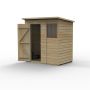 Forest Garden Shiplap Pent Shed - 1 Window - 6' x 4'