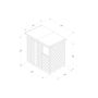 Forest Garden Shiplap Pent Shed - 1 Window - 6' x 4'