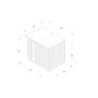Forest Garden Shiplap Pent Shed - No Window - 7' x 5'