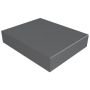 Aluminium Coping Stop End for 301-350mm Wall - 410mm Anthracite Grey (7016 Matt)