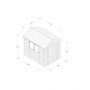 Forest Garden Tongue & Groove Apex Shed - 8' x 6'