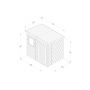Forest Garden Tongue & Groove Pent Shed - 7' x 5'