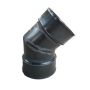 Twinwall Drainage Bend - 45 Degree x 450mm Black